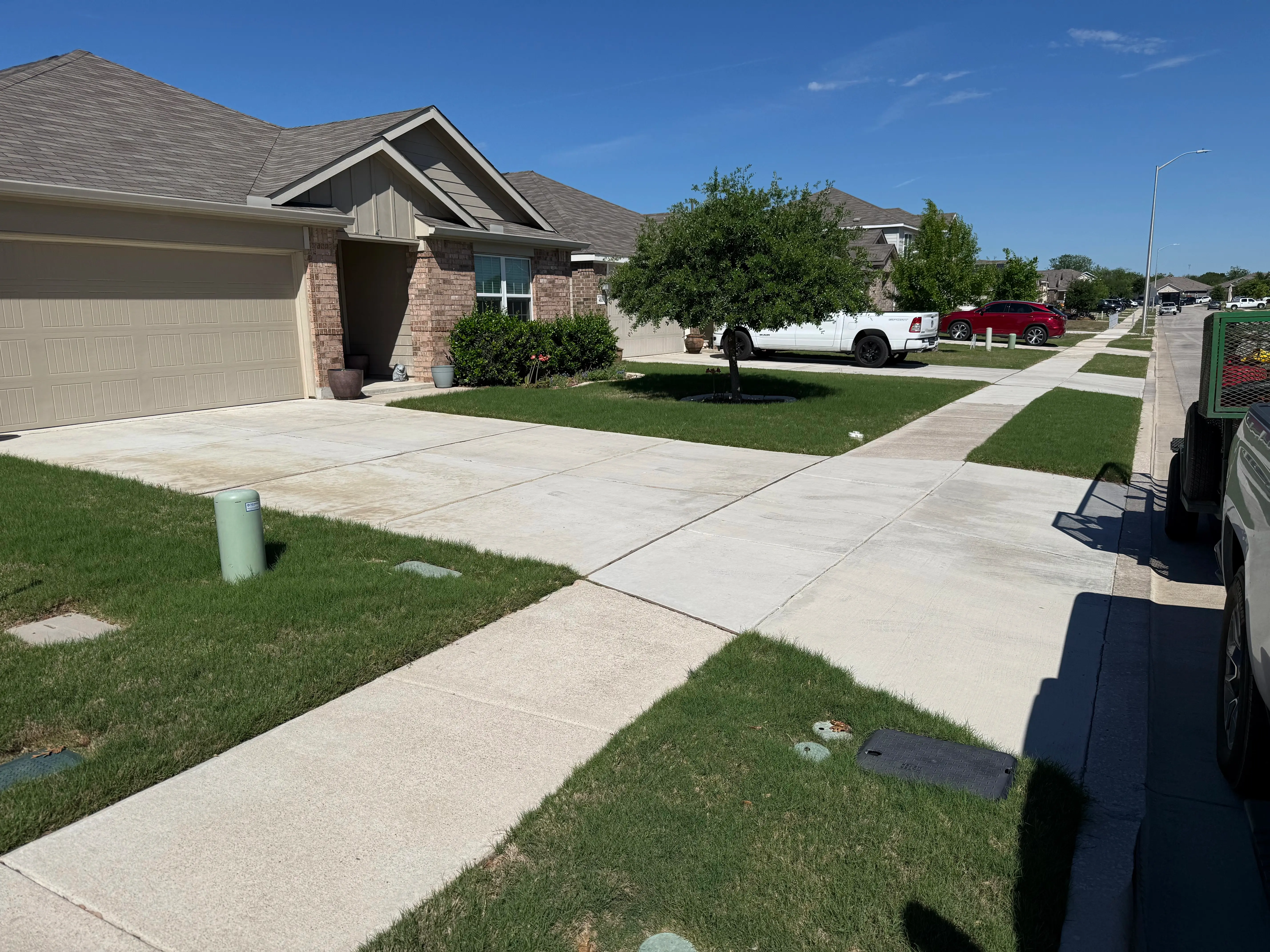 Front yard detailed and mowed